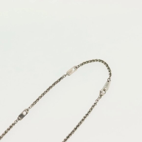 LOUIS VUITTON DJ Vocabulary Necklace metal Silver M69458 LV Auth 138915 - Picture 16 of 16